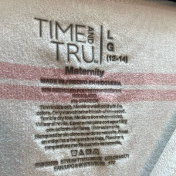 Time & Tru Maternity Stretch Tank Top Size Large - Picture 2 of 12